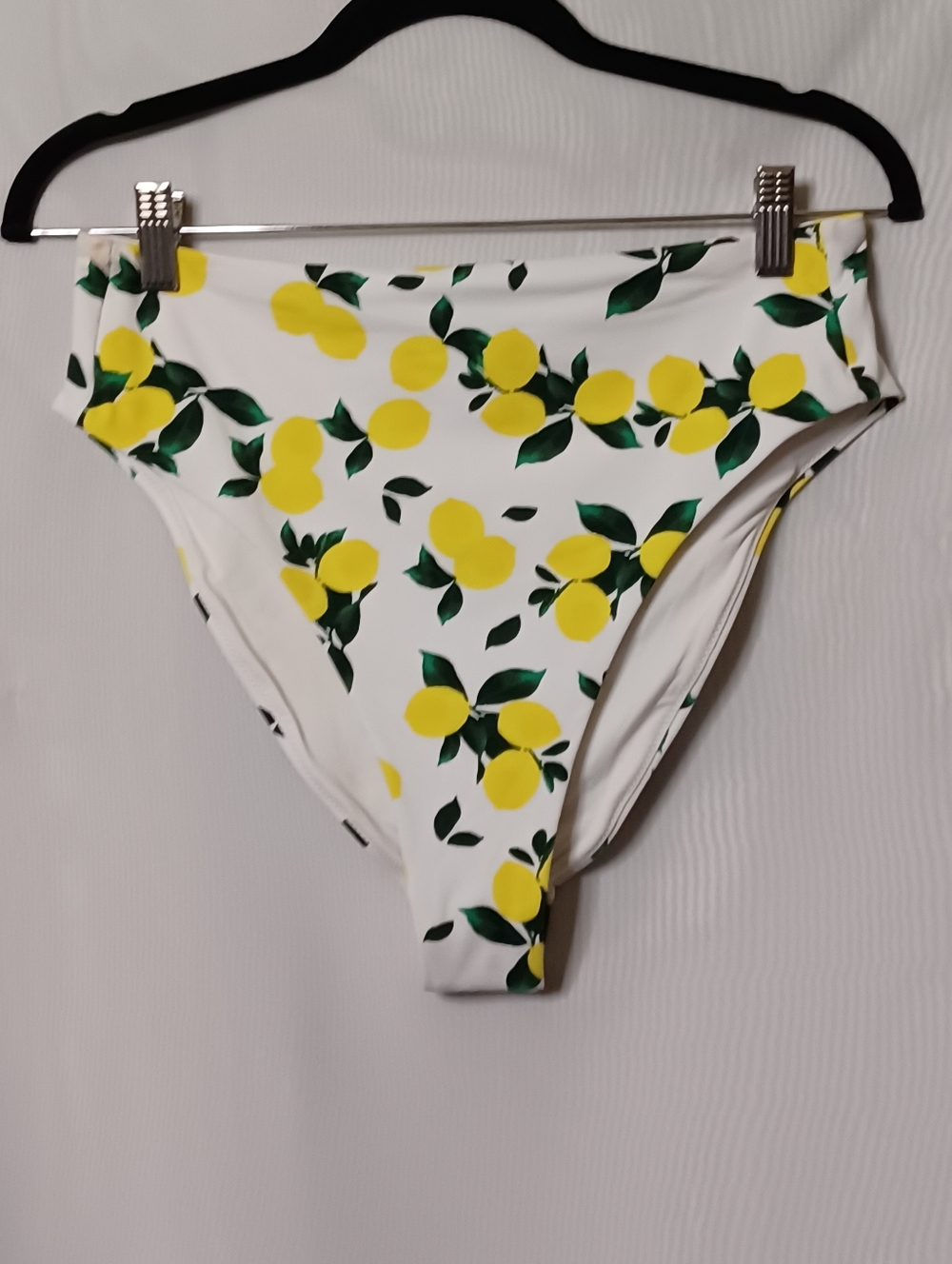 Aqua Swimwear Bottom Green Leaves and Lemons. Size L